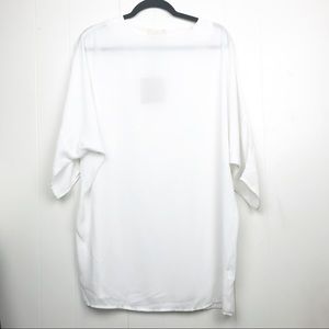 Sincerely Mary white sheer Dolman Tunic dress